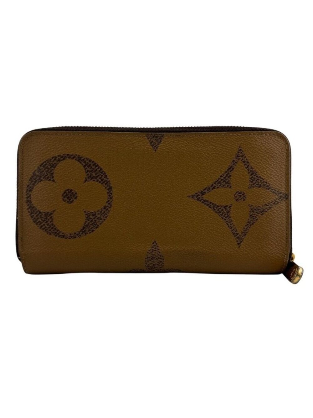 Louis Vuitton Zippy Wallet Giant Monogram Reverse Leather Brown